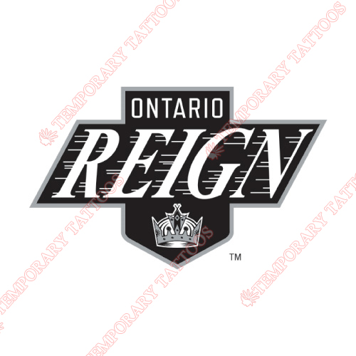 Ontario Reign Customize Temporary Tattoos Stickers NO.9096